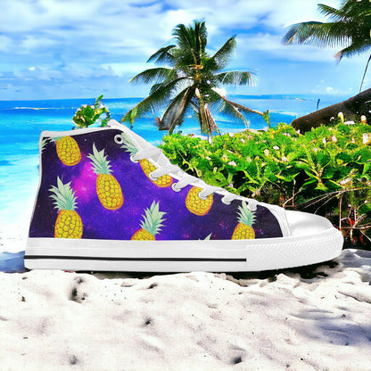 Cherry Blossom Navy Indigo Custom MEN Bold Art - Freaky Shoes | Custom Art Sneakers