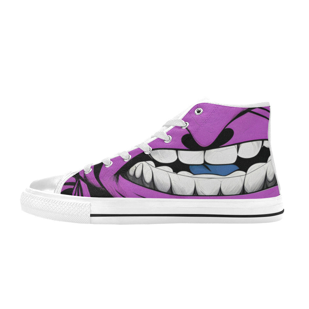 WOMEN'S Cc Grape Attack Art High Top Canvas Vivid Sneakers