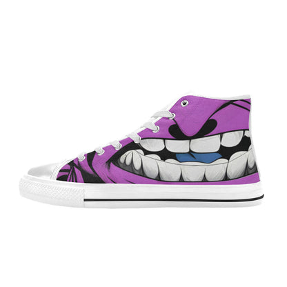 WOMEN'S Cc Grape Attack Art High Top Canvas Vivid Sneakers