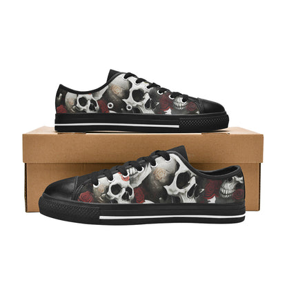 MEN'S Rose Skulls Dark 3 Canvas Dreamcore Sneakers
