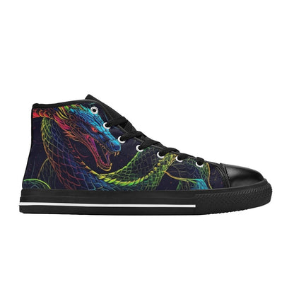 WOMEN'S Electric Serpent Dream High Top Canvas Dreamcore Sneakers