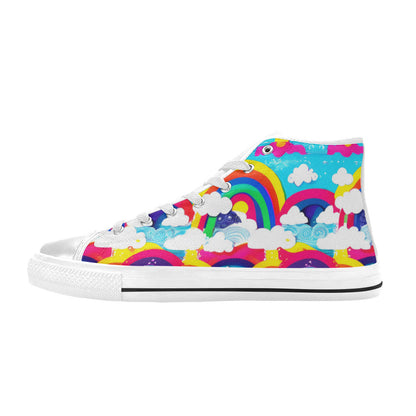 MEN'S Clouds Unicorns Art Men’S High Top Canvas Grunge Shoes