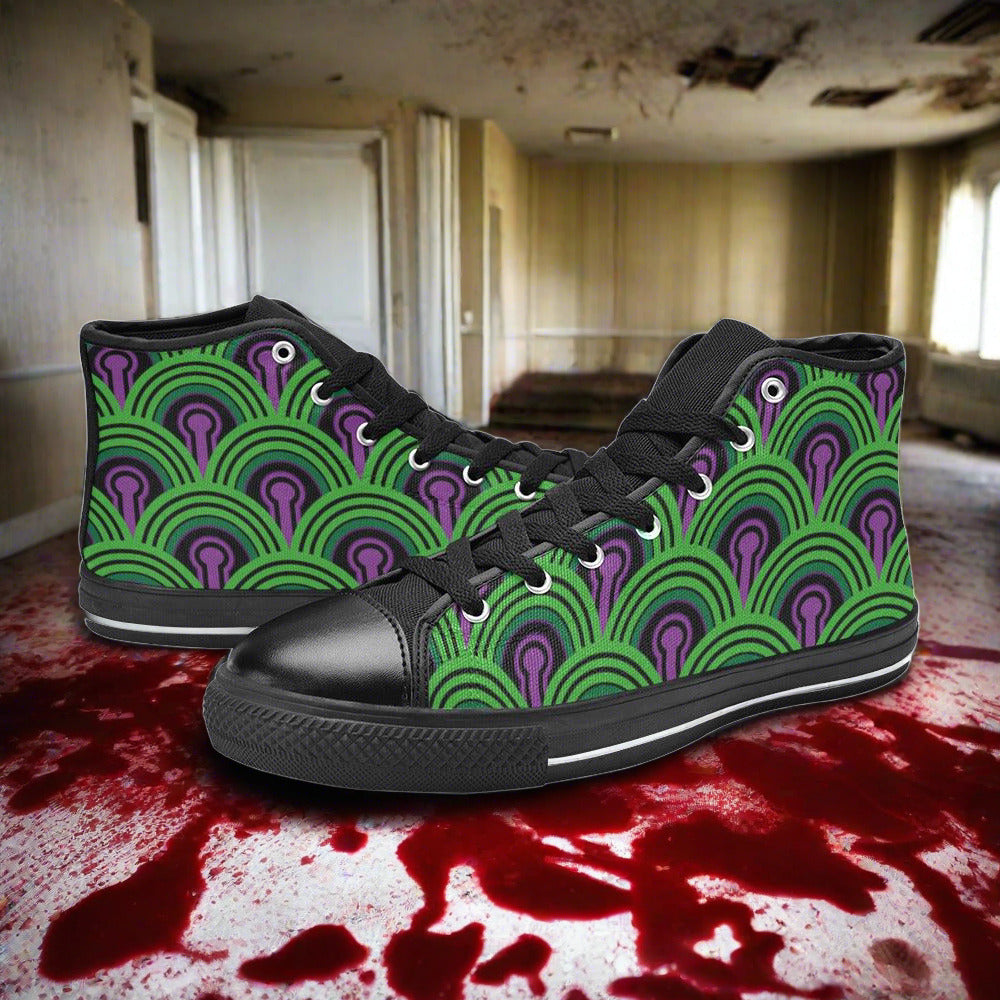 Dragon Navy Indigo Custom Bold Art - Freaky Shoes