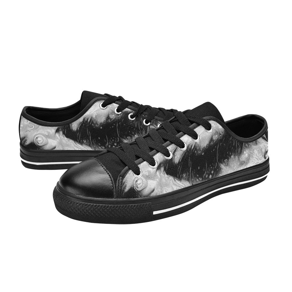 WOMEN'S Cc Acid Bath Drip Canvas Vibrant Chaos Custom Sneakers