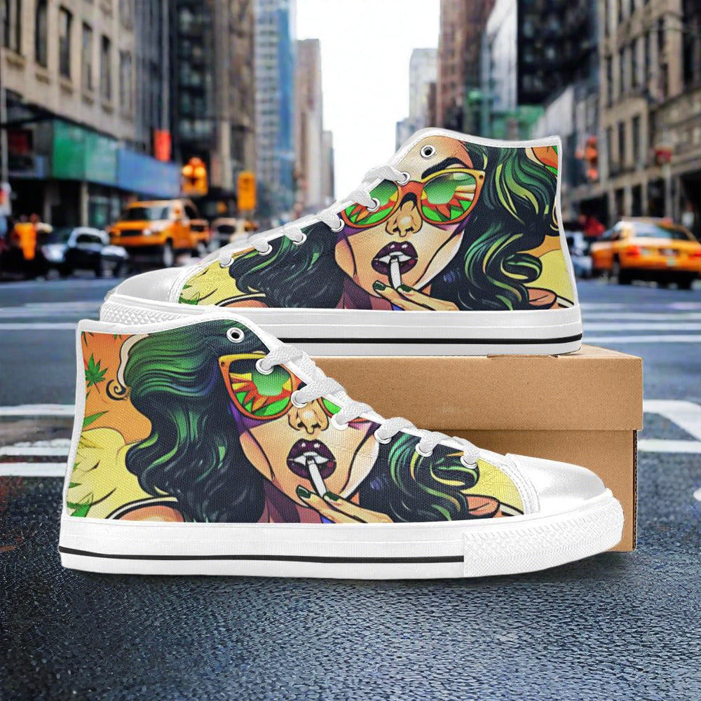 Phoenix Neon Electric Unique Bold Art - Freaky Shoes