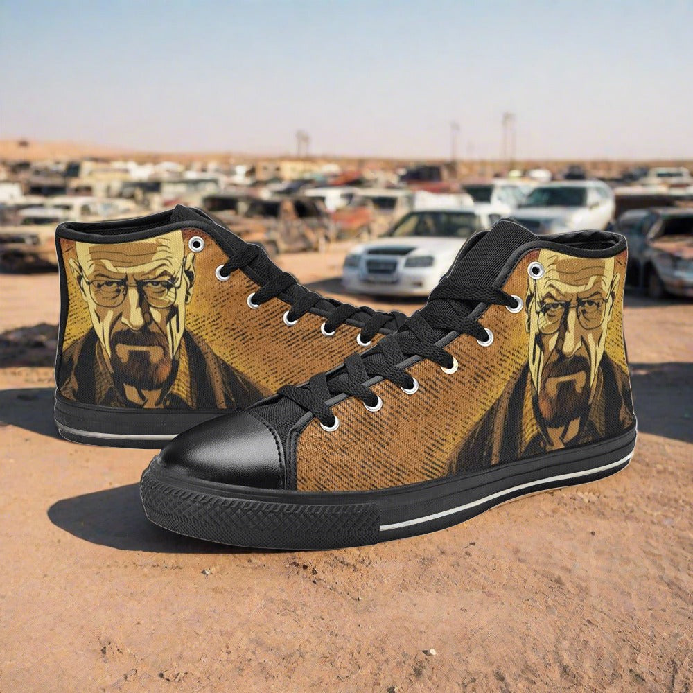 Phoenix Red Gold Unique Bold Art - Freaky Shoes