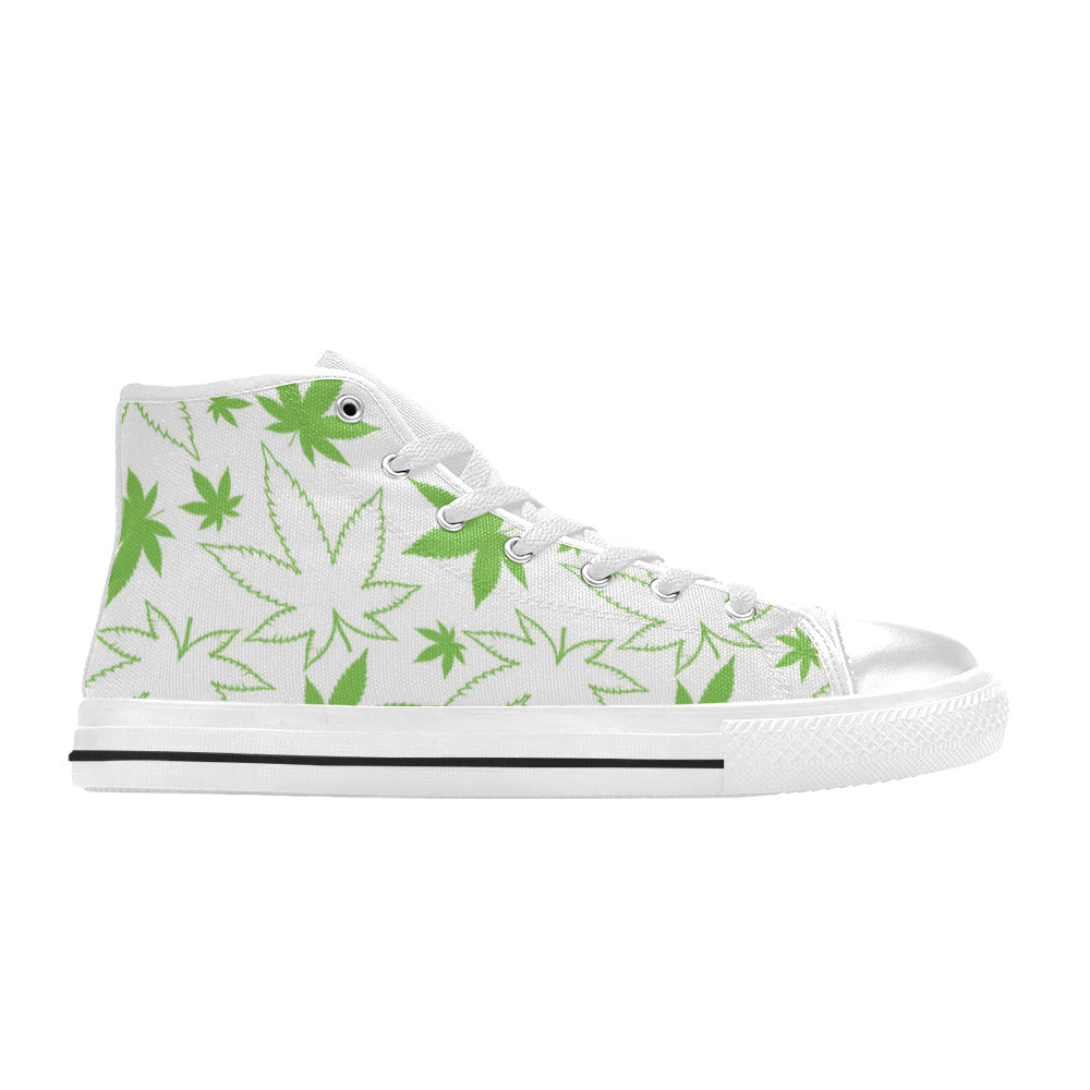 MEN'S Cc Weed 420 Art High Top Canvas Surreal Custom Shoes