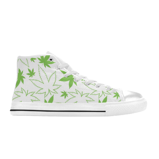 MEN'S Cc Weed 420 Art High Top Canvas Surreal Custom Shoes