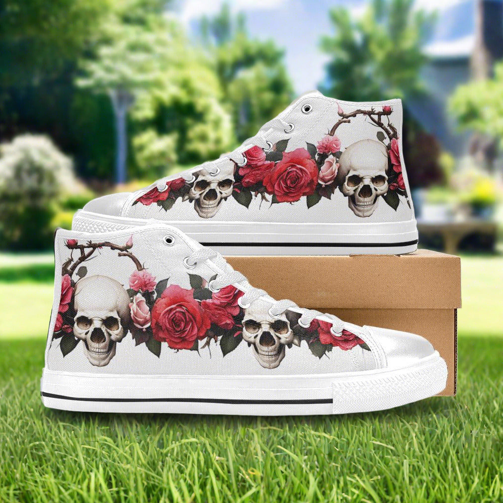 Monarch Silver Blue Wearable MEN Bold Art - Freaky Shoes | Custom Art Sneakers
