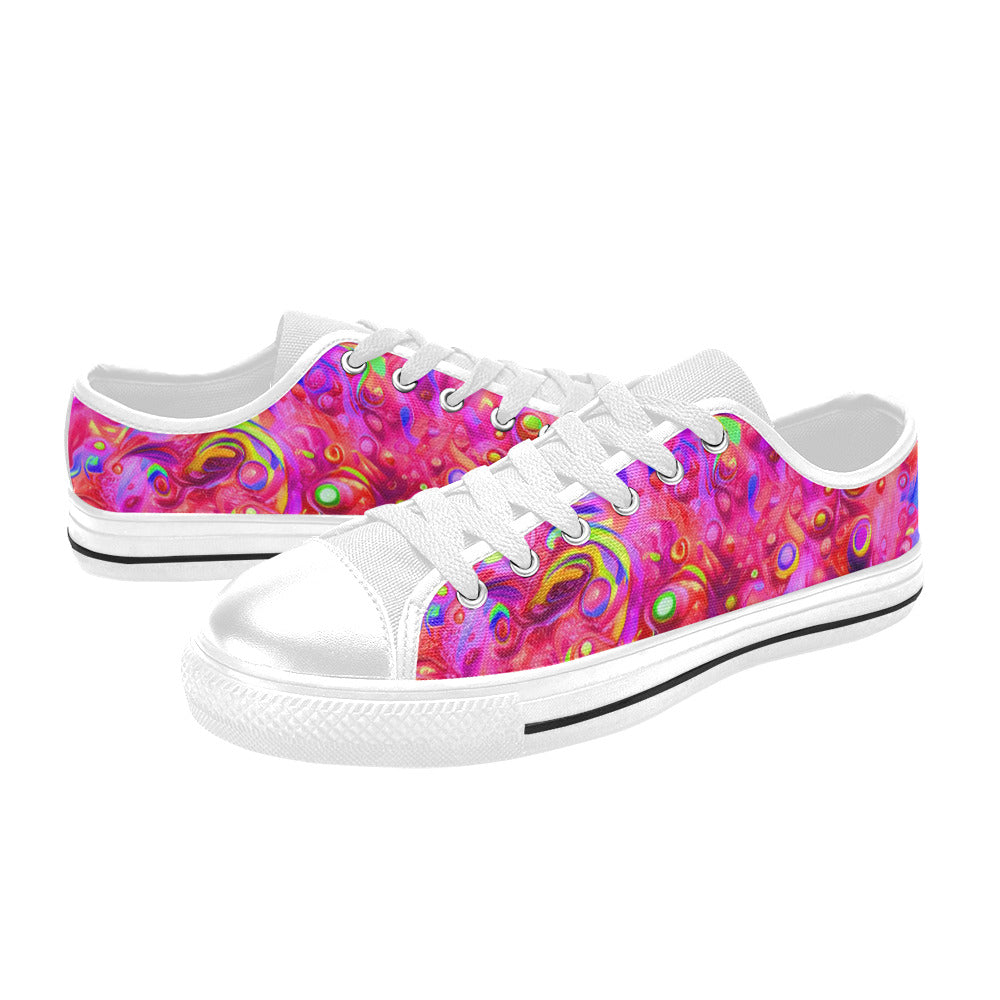 MEN'S Cc Acid Bath Art Canvas Dark Academia Custom Sneakers
