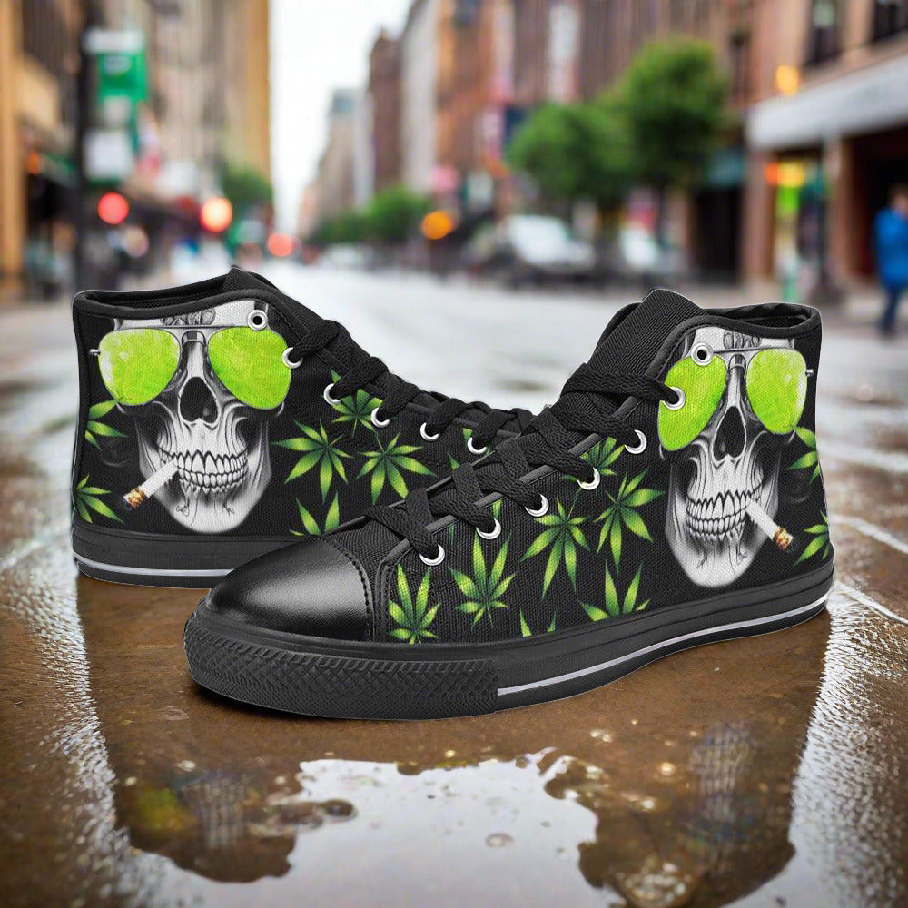 Monarch Earthy Brown Wearable MEN Bold Art - Freaky Shoes | Custom Art Sneakers