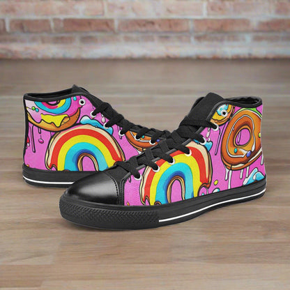 Wolf Amber Gold Vivid WOMEN Bold Art - Freaky Shoes | Custom Art Sneakers