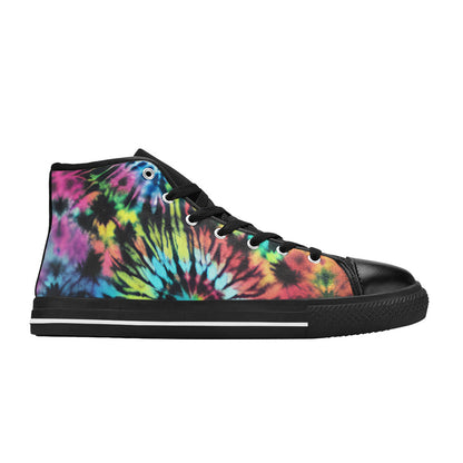 WOMEN'S Cc Tie Dye Art High Top Canvas Dark Academia Shoes