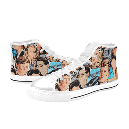 MEN'S Cc Retro Faces 3 High Top Canvas Cottagecore Shoes