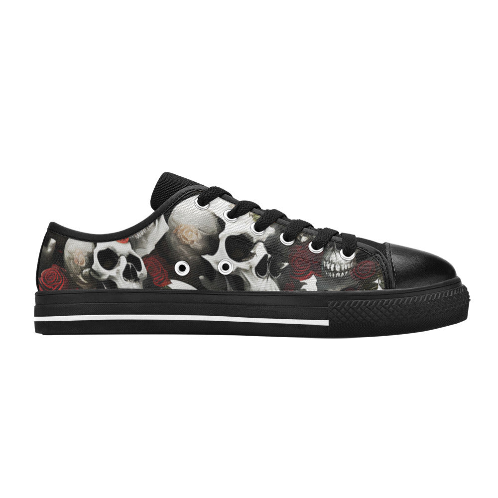 MEN'S Rose Skulls Dark 3 Canvas Dreamcore Sneakers
