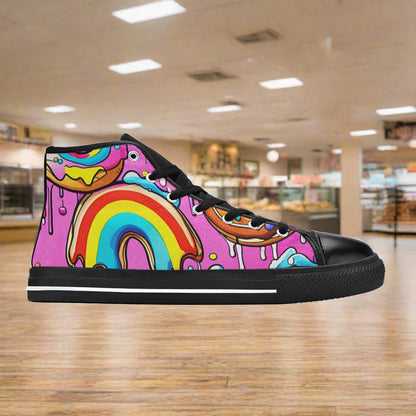 Chinese Dragon Vivid Multicolor Unique WOMEN Bold Art - Freaky Shoes | Custom Art Sneakers