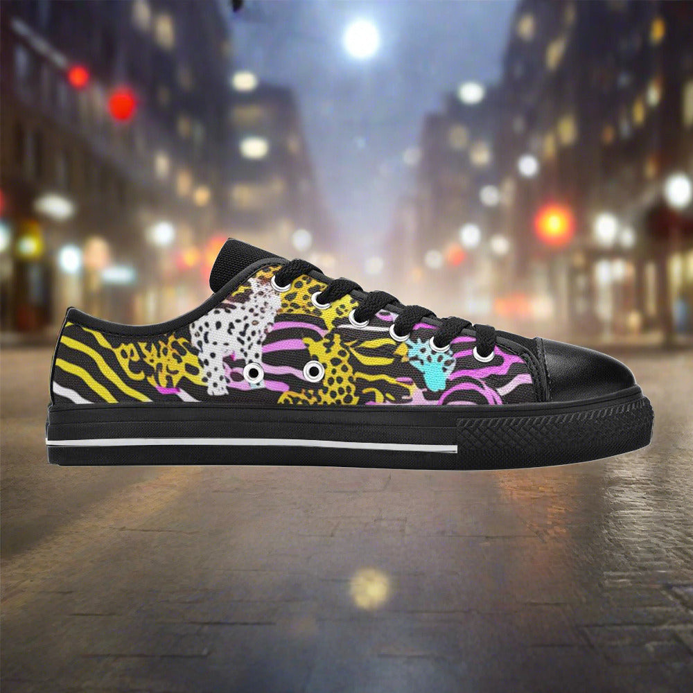 Cherry Blossom Jewel Rich Custom MEN Bold Art - Freaky Shoes | Custom Art Sneakers