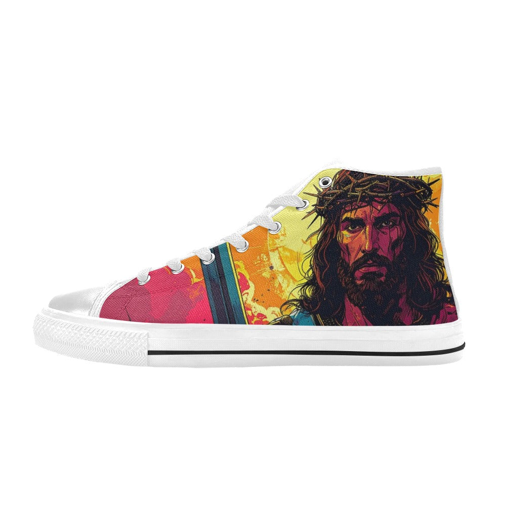 MEN'S Jesus_Ht_12 Men’S High Top Canvas Y2K Sneakers