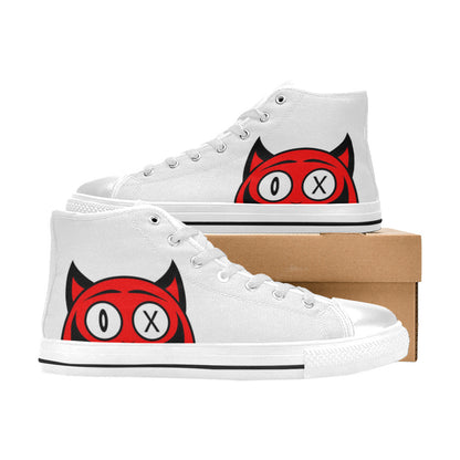 MEN'S Devil Men’S High Top Canvas Surreal Custom Sneakers