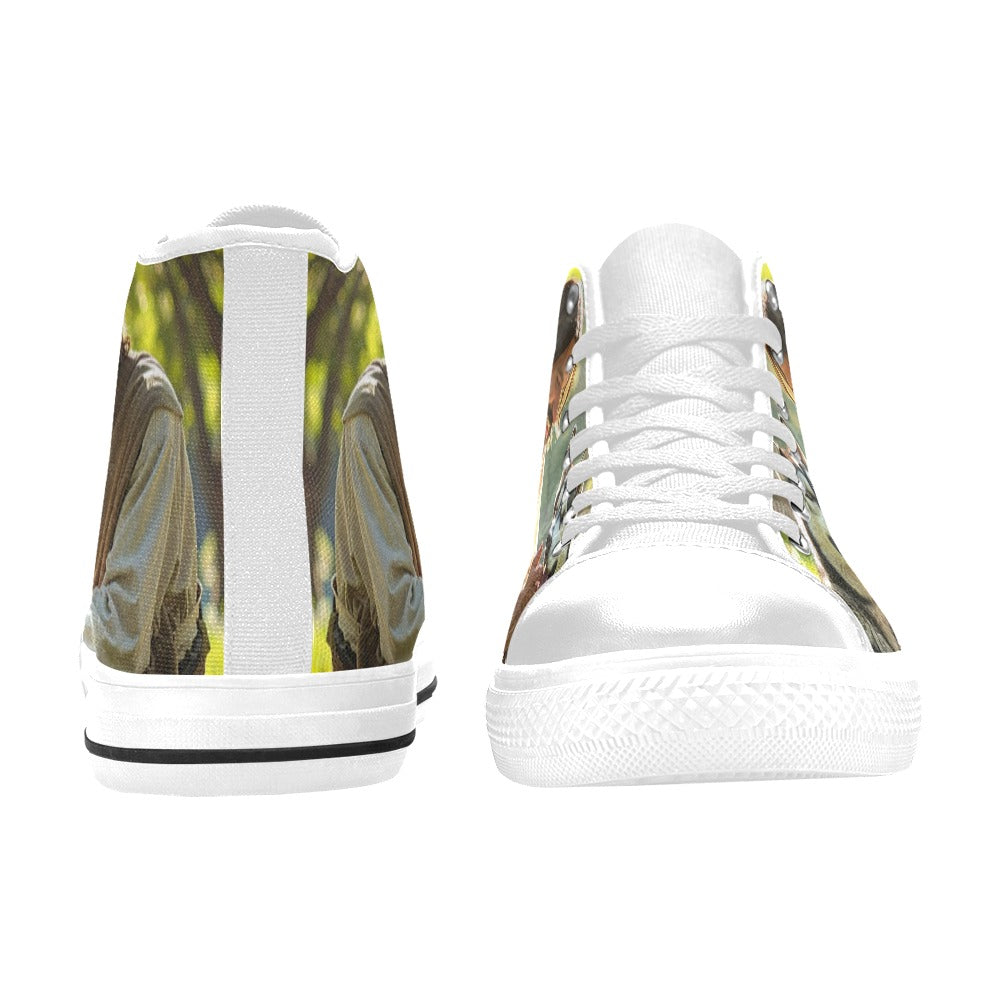 WOMEN'S Jesus_Ht_08 High Top Canvas Dark Academia Custom Sneakers