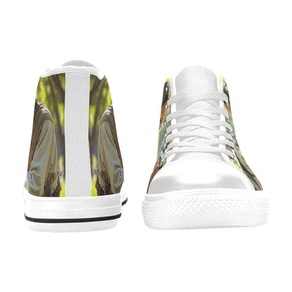 WOMEN'S Jesus_Ht_08 High Top Canvas Dark Academia Custom Sneakers