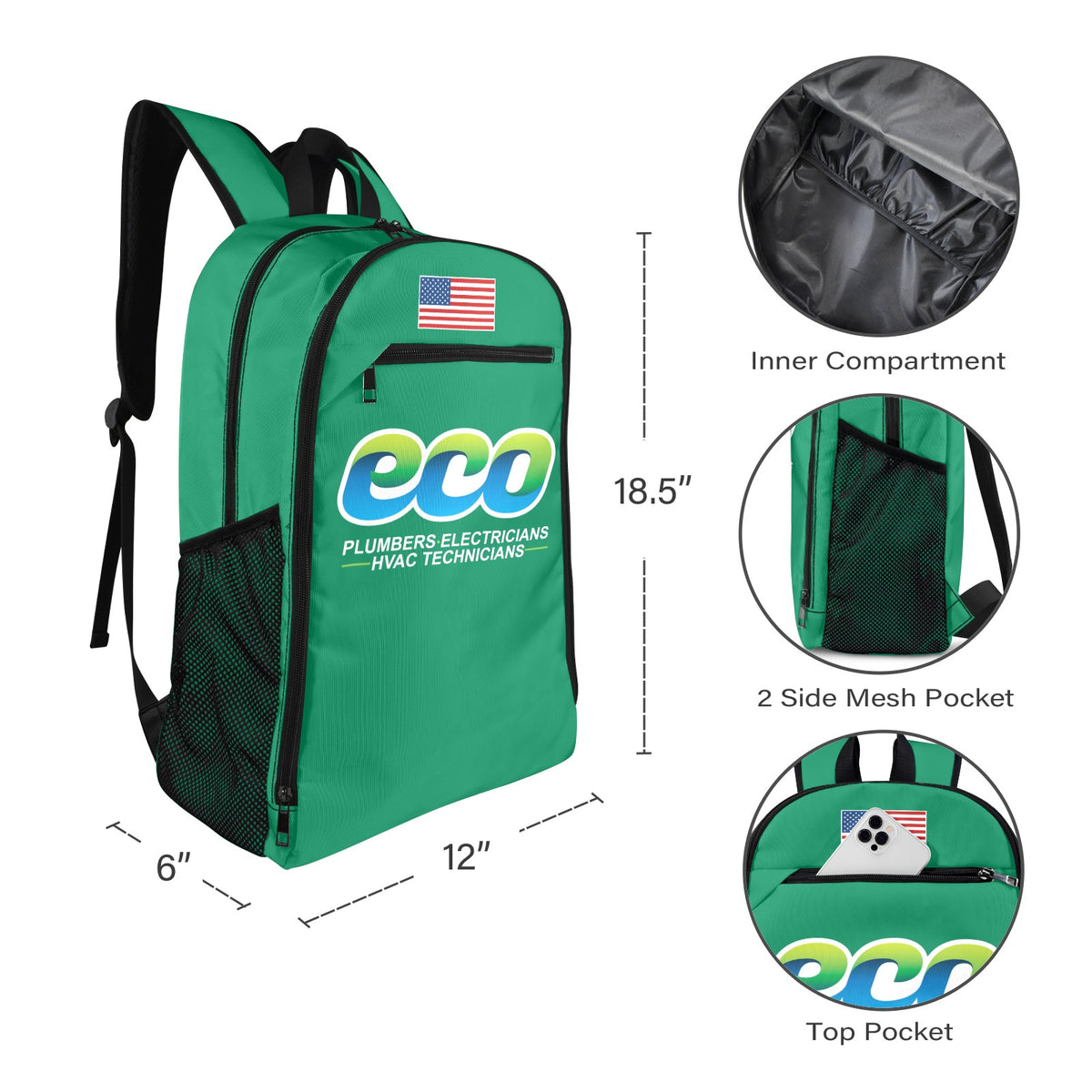 ECO All Over Print Leisure Sports Backpack (Model 1741)