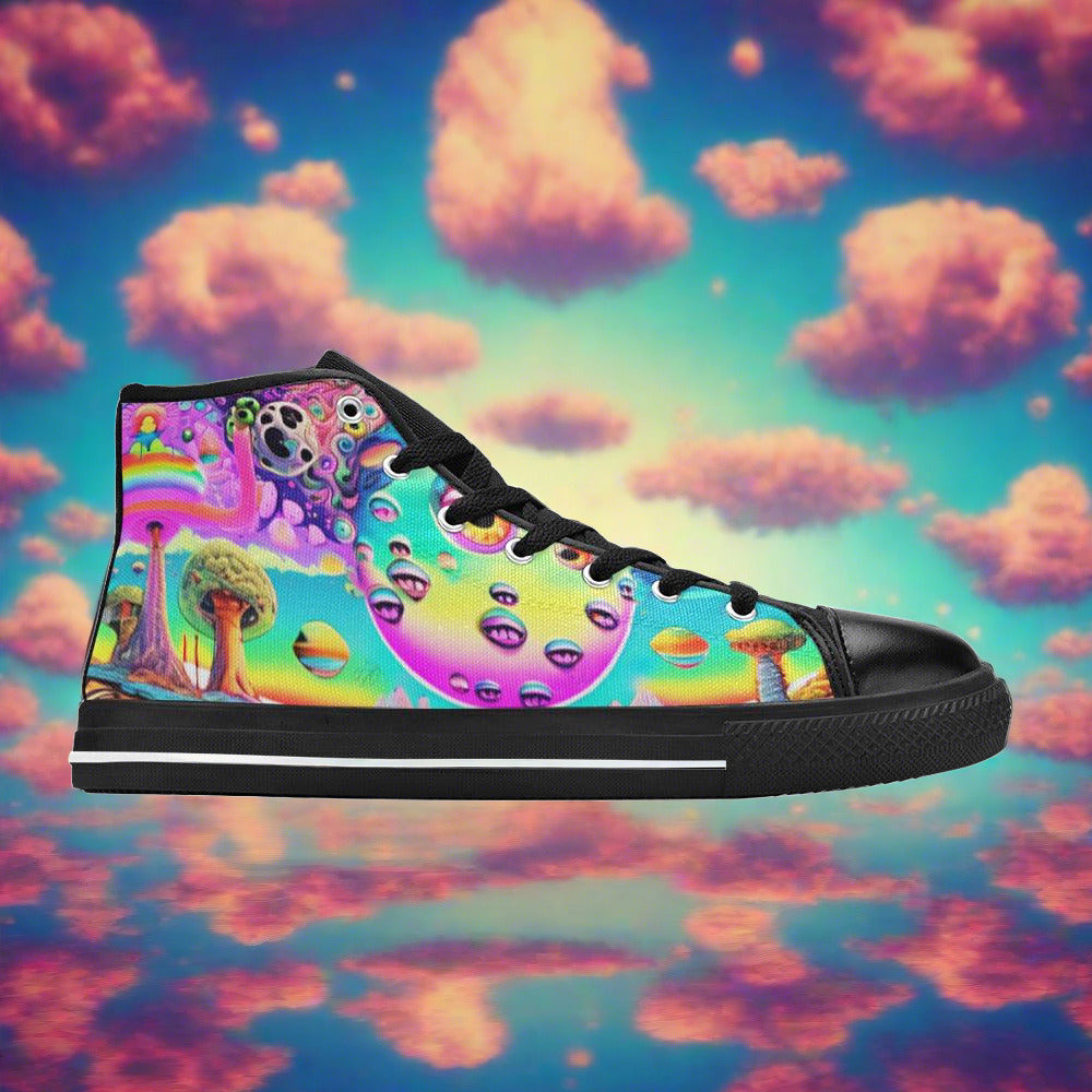 Dragon Neon Electric Custom Bold Art - Freaky Shoes