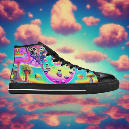 Egyptian Red Gold Custom WOMEN Bold Art - Freaky Shoes | Custom Art Sneakers