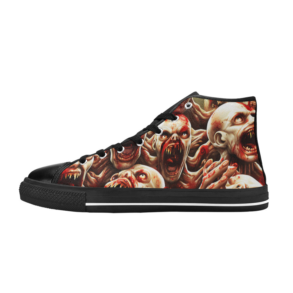 MEN'S Monsters 3 Men’S High Top Canvas Wallpaper Art Custom Shoes