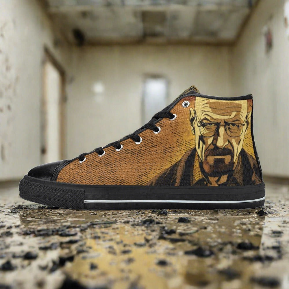 Dragon Magenta Gold Vivid WOMEN Bold Art - Freaky Shoes | Custom Art Sneakers