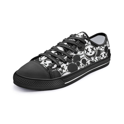 Xo Xo Pen and Ink Style Art Unisex Low Top Canvas Shoes