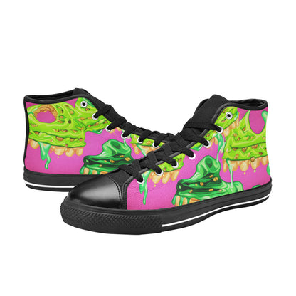 MEN'S Cc Ice Cream Art High Top Canvas Neon Fantasy Sneakers