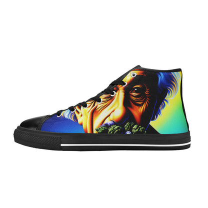 MEN'S 420 Albert Men’S High Top Canvas Wallpaper Art Custom Sneakers