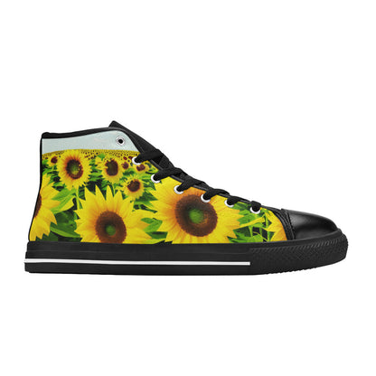 WOMEN'S Sunflowers Art 4 High Top Canvas Dreamcore Sneakers