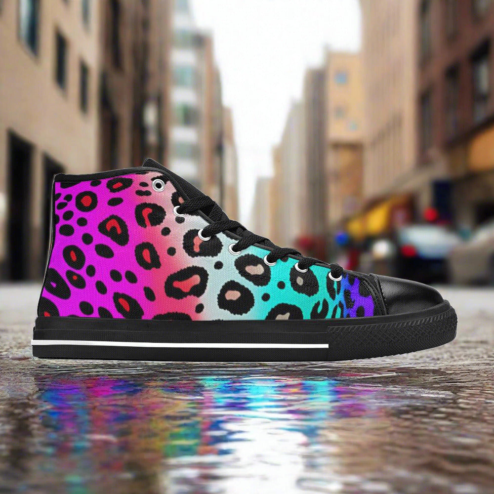 Wolf White Gold Wearable Bold Art - Freaky Shoes