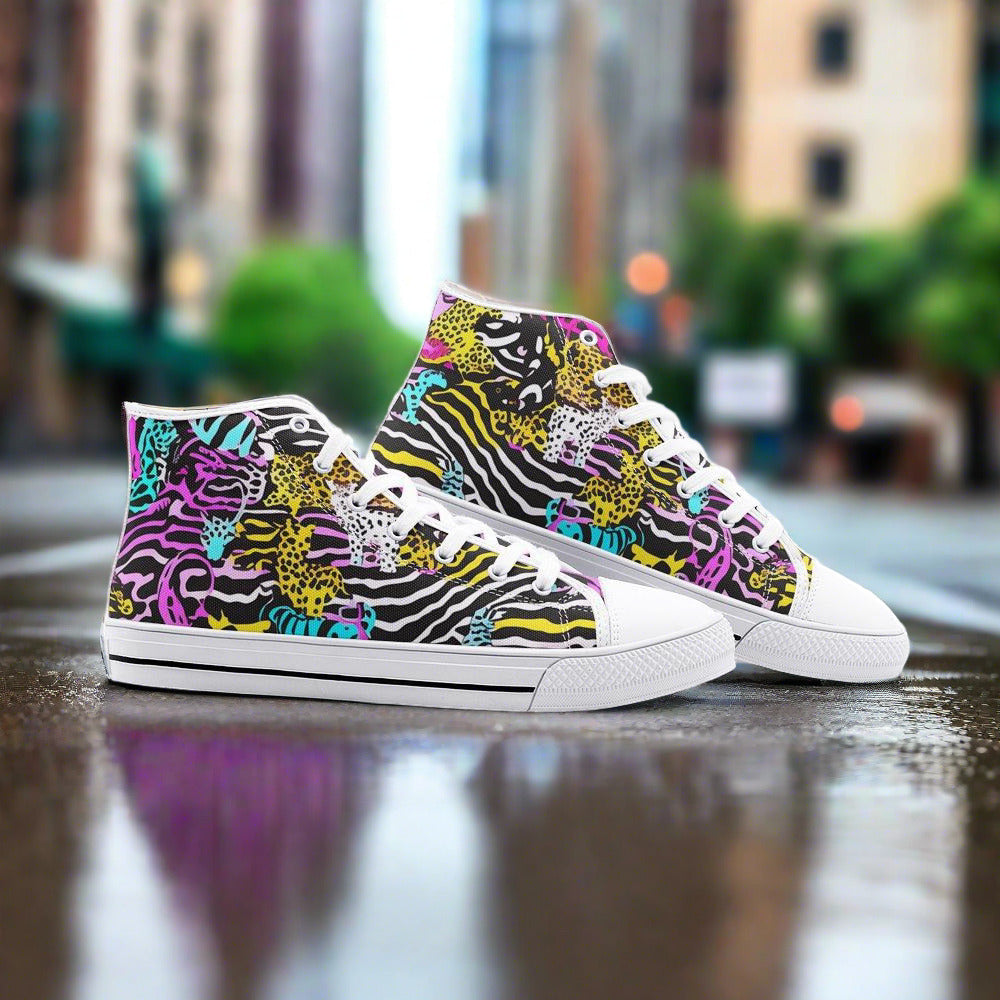 Aztec Jewel Rich Wearable Bold Art - Freaky Shoes | Custom Art Sneakers