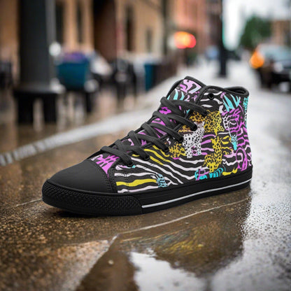 Aztec Jewel Rich Wearable Bold Art - Freaky Shoes | Custom Art Sneakers