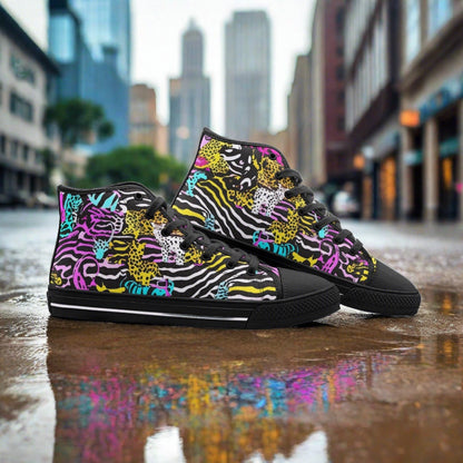 Aztec Jewel Rich Wearable Bold Art - Freaky Shoes | Custom Art Sneakers
