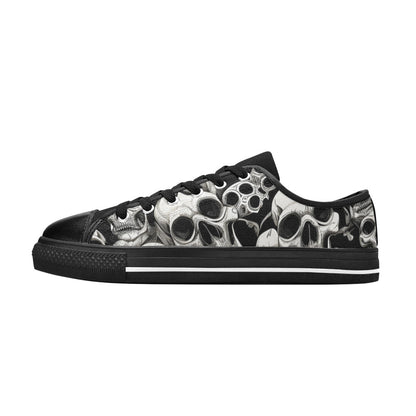 WOMEN'S Skulls Mania Canvas Cottagecore Sneakers