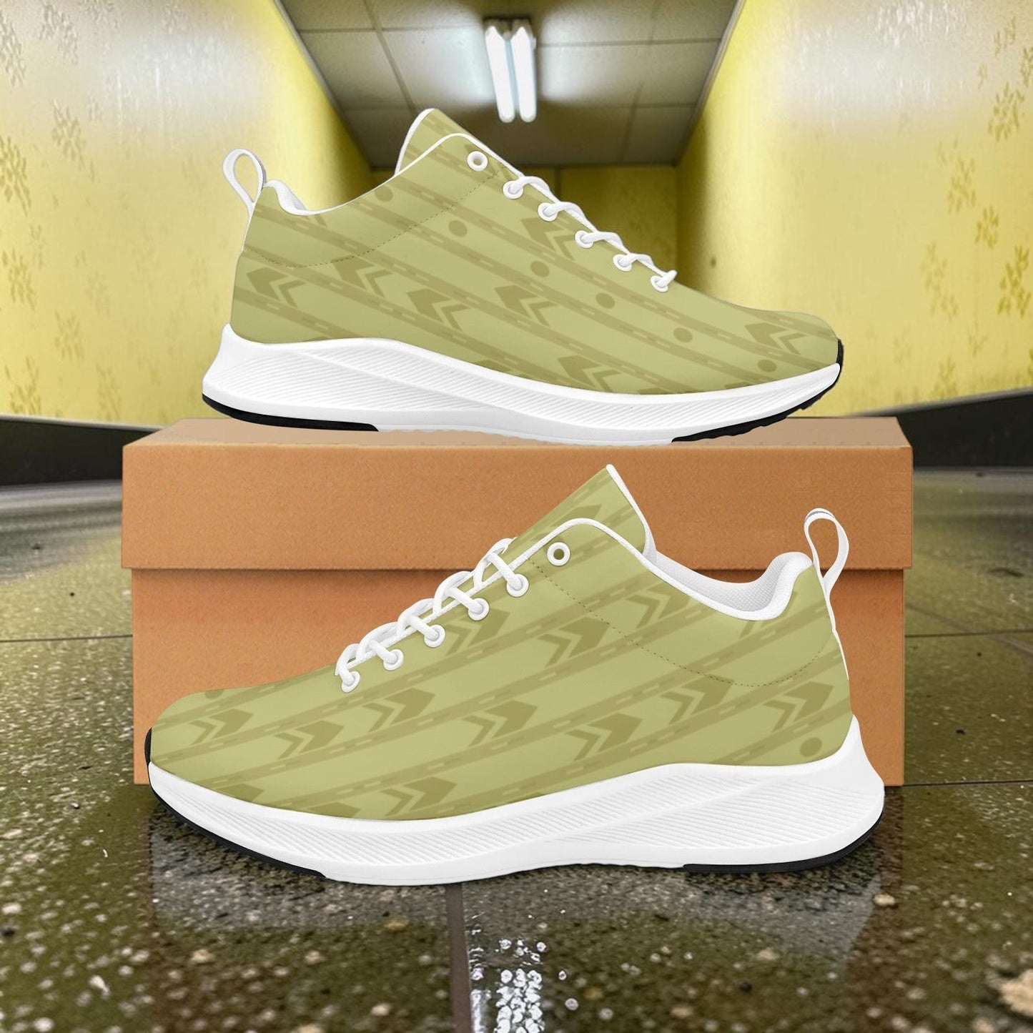 Women's Liminal Space Backrooms Aesthetic Alpha Running low-top canvas shoes — one-of-a-kind custom printed art, Freaky Shoes