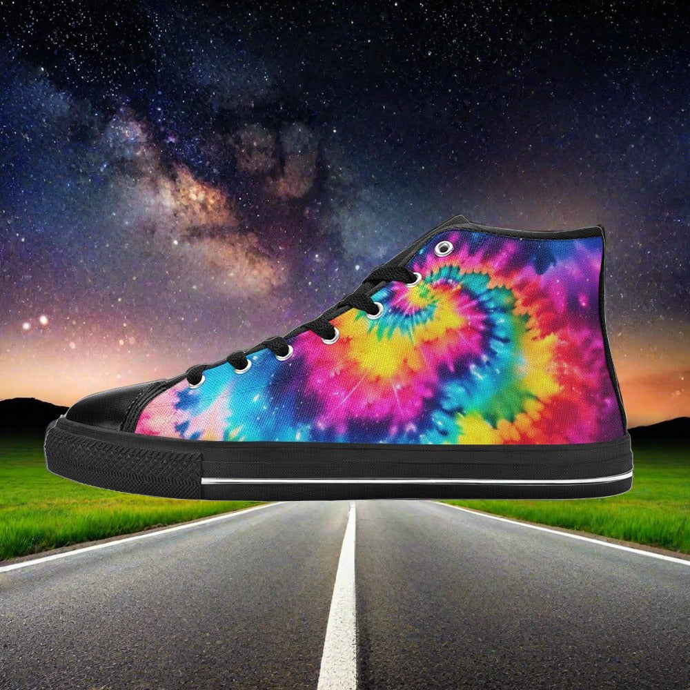 Cyberpunk Neon Electric Unique MEN Bold Art - Freaky Shoes | Custom Art Sneakers