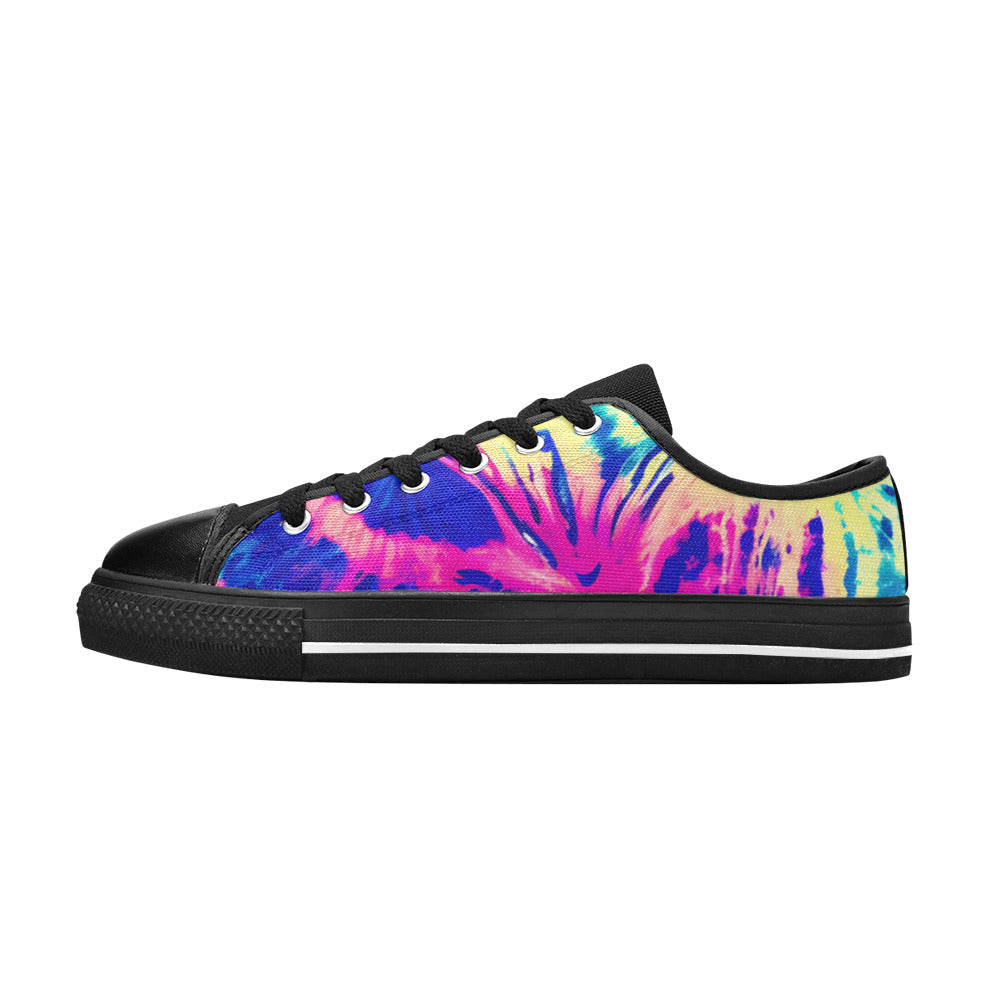 MEN'S Tie Dye Splash Retro Canvas Dreamcore Custom Shoes
