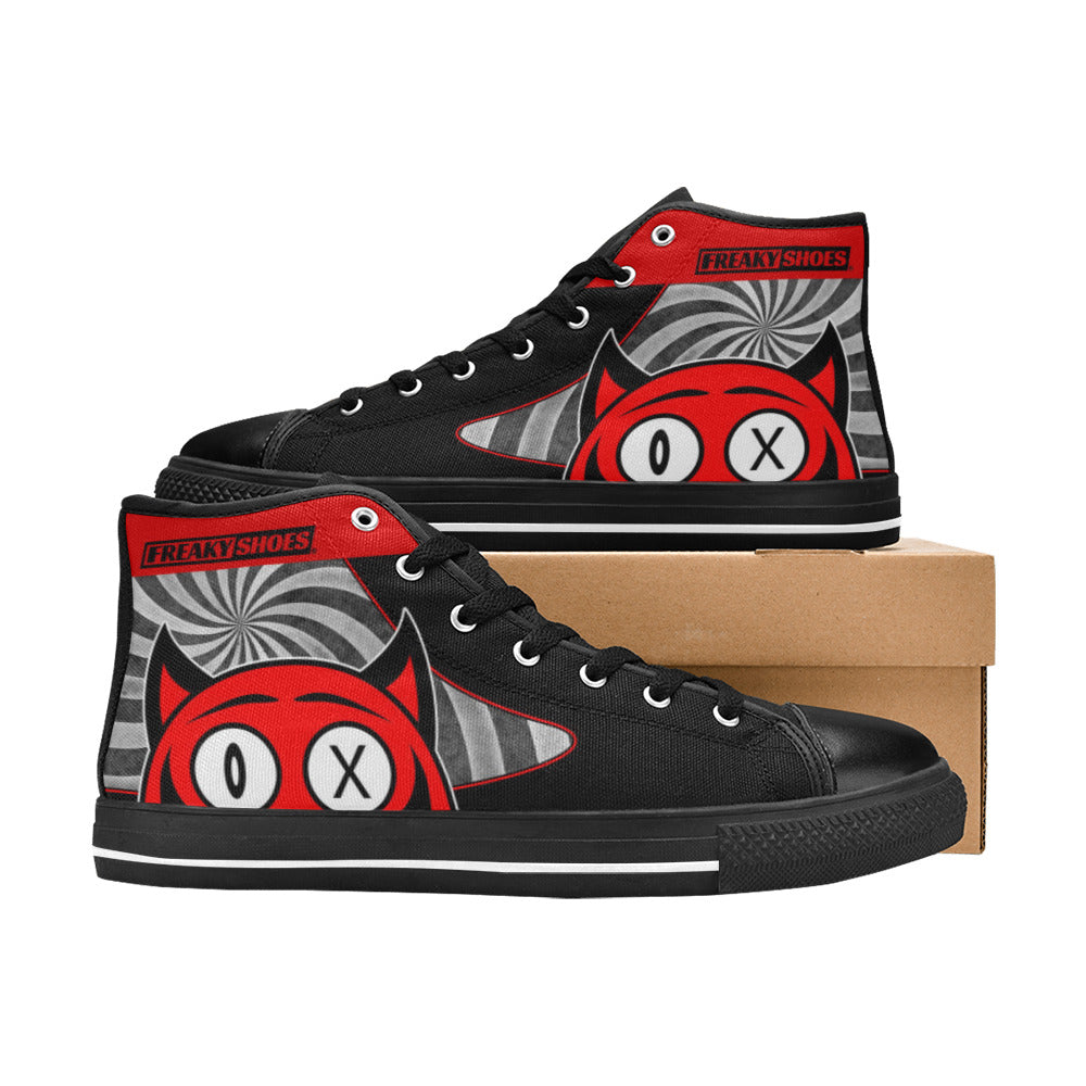 WOMEN'S Devil High Top Canvas Cottagecore Shoes