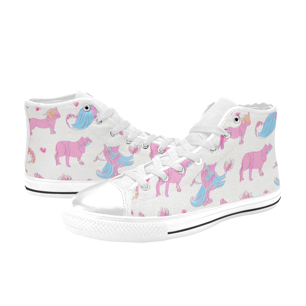 MEN'S Cc Unicorn Art Unicorns High Top Canvas Grunge Shoes