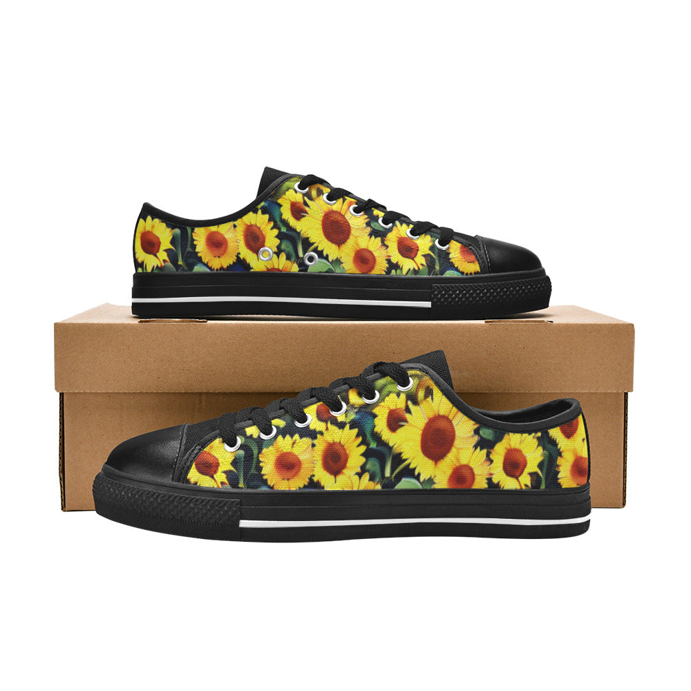 WOMEN'S Sunflowers Art 5 Canvas Cottagecore Sneakers