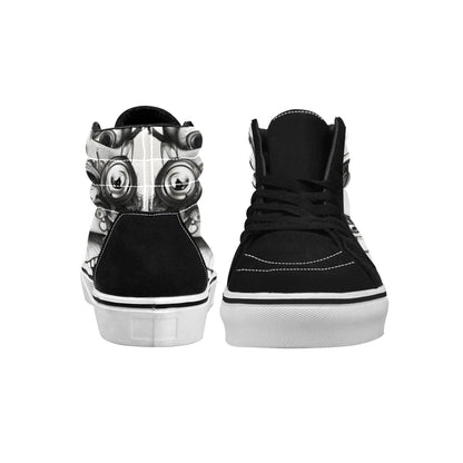 WOMEN'S Freestyle Horror High Top Skateboarding Vivid Custom Sneakers