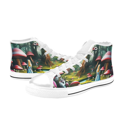 WOMEN'S Creepy Art High Top Canvas Dark Academia Sneakers