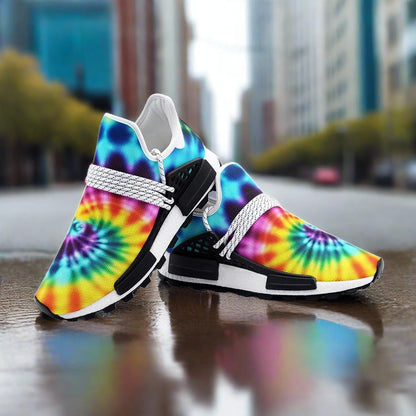 Koi Teal Gold Custom Bold Art - Freaky Shoes | Custom Art Sneakers
