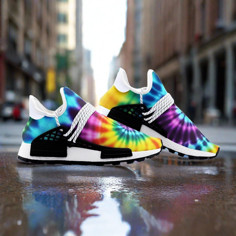 Koi Teal Gold Custom Bold Art - Freaky Shoes | Custom Art Sneakers