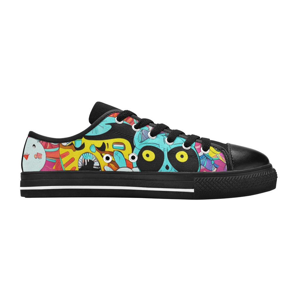 WOMEN'S Crazy Illustrations 2 Canvas Aesthetic Sneakers